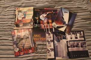 Old issues of Transworld Skateboarding Magazine including the infamous Guy Mariano and Eric Koston interview issue, and a sequence of Steve Berra not looking it.